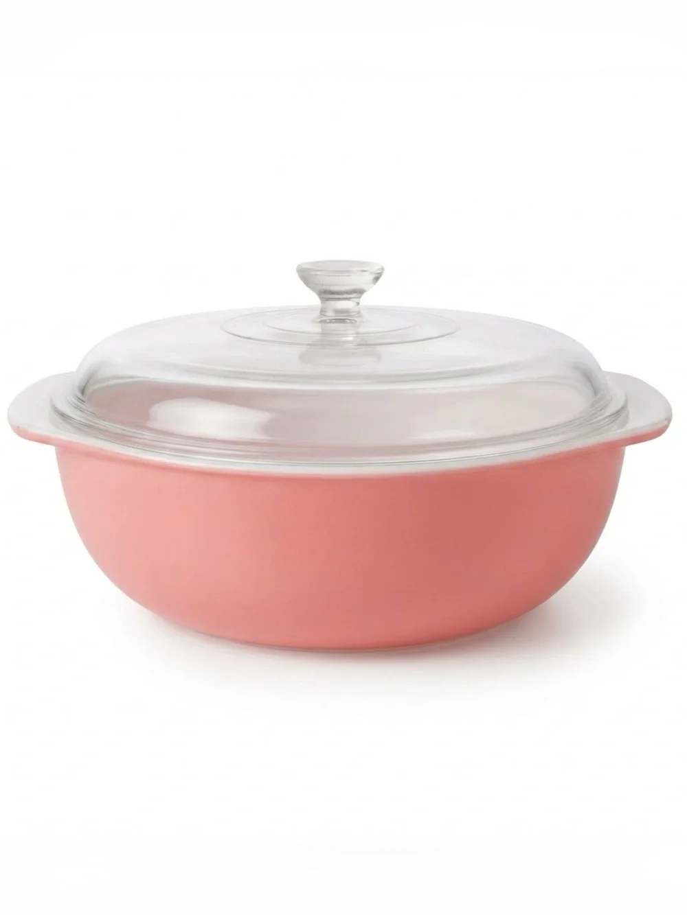 Vintage Pyrex Pink Cinderella Mixing Bowl #444 w/ Lid